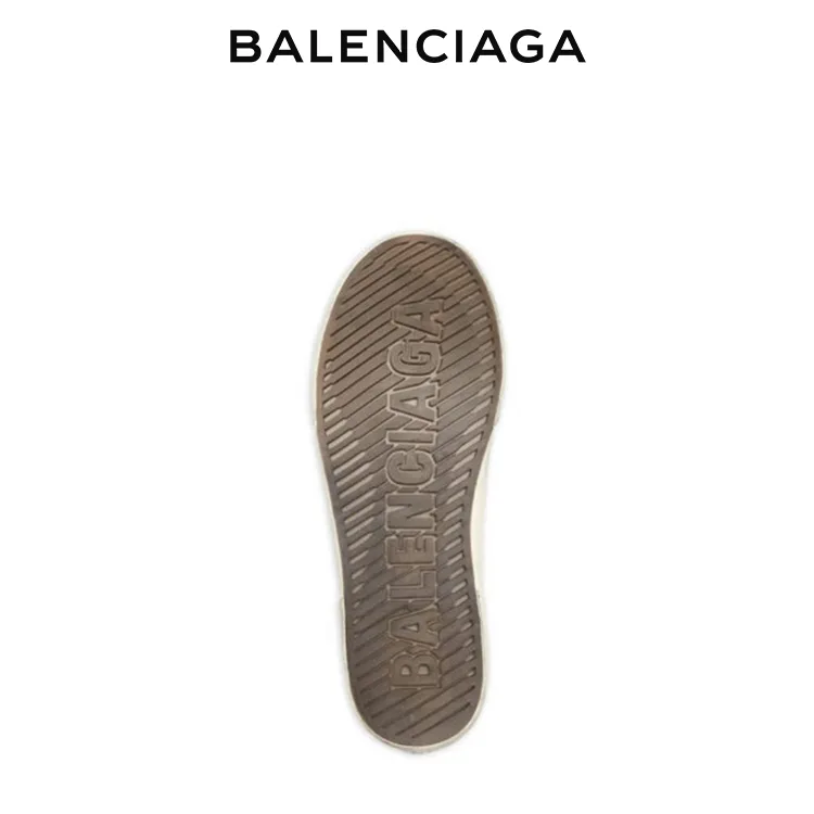 BALENCIAGA巴黎世家PARIS做舊品牌標誌BB提花女士低筒帆布鞋