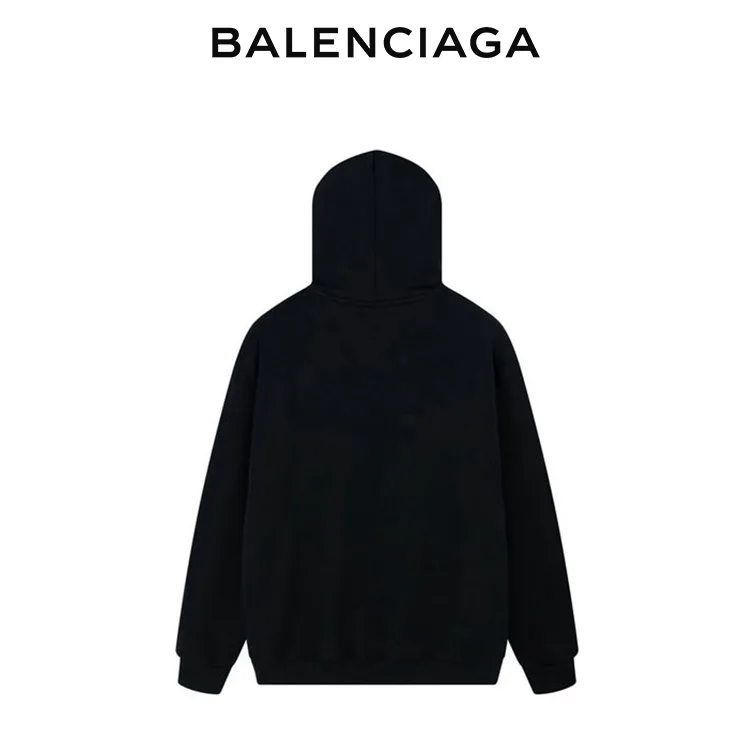 BALENCIAGA巴黎世家帽T經典鎖扣字母印花連帽衛衣