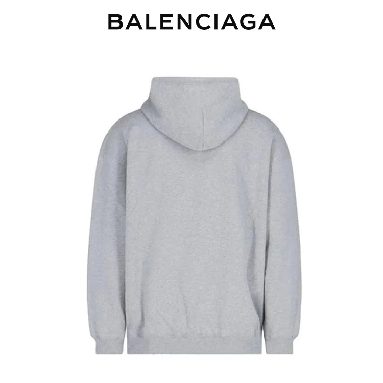 BALENCIAGA巴黎世家帽T經典鎖扣字母印花連帽衛衣