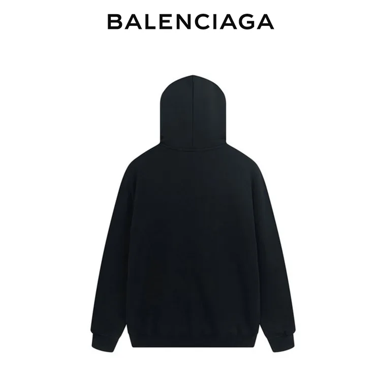 BALENCIAGA巴黎世家帽T經典鎖扣字母印花連帽衛衣