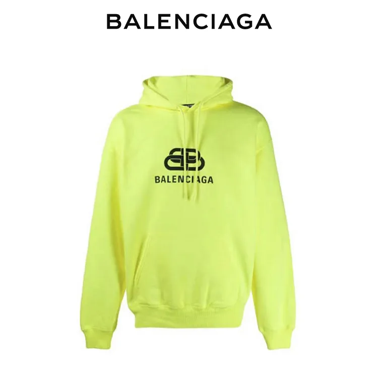 BALENCIAGA巴黎世家帽T經典鎖扣字母印花連帽衛衣