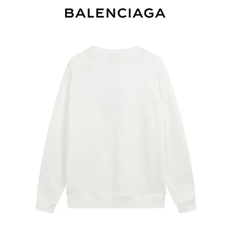 BALENCIAGA巴黎世家麥穗雙B字母印花男女套頭圓領衛衣