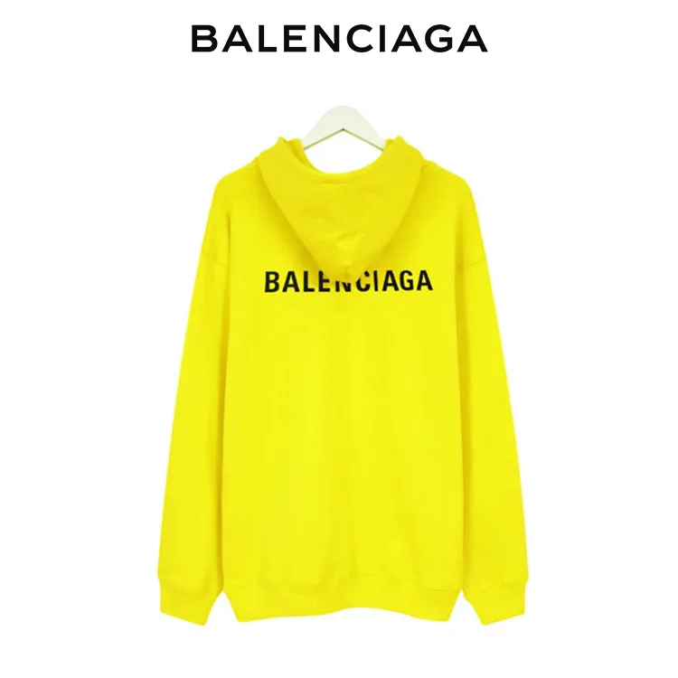 BALENCIAGA巴黎世家前後品牌標識衛衣連帽衫