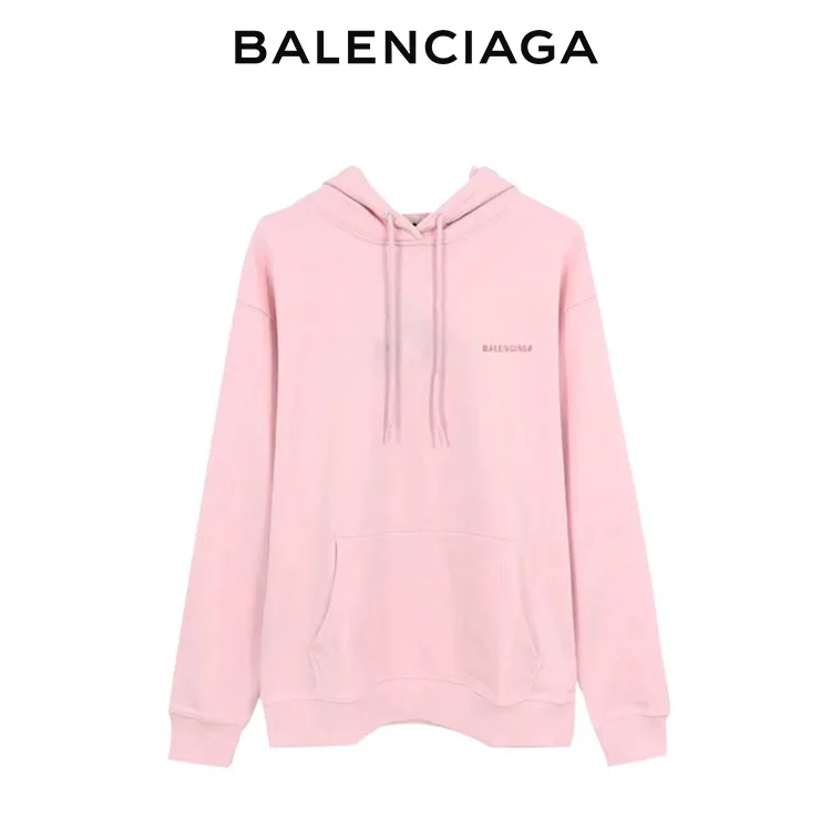 BALENCIAGA巴黎世家女士前後品牌標識衛衣連帽衫