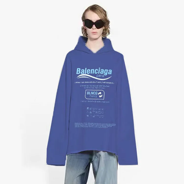 BALENCIAGA巴黎世家環保可樂標連帽衛衣