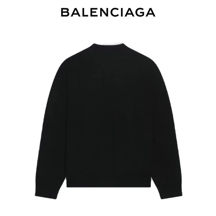 BALENCIAGA巴黎世家CITIES PARIS寬鬆剪裁圓領衛衣