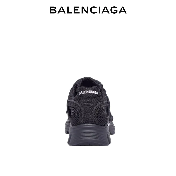 BALENCIAGA巴黎世家PHANTOM幻影系列黑色網眼拼接運動鞋 男女同款