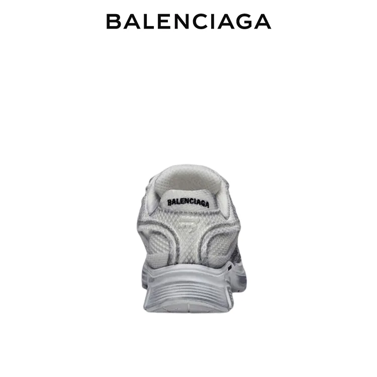 BALENCIAGA巴黎世家PHANTOM幻影系列灰色網眼拼接運動鞋 男女同款