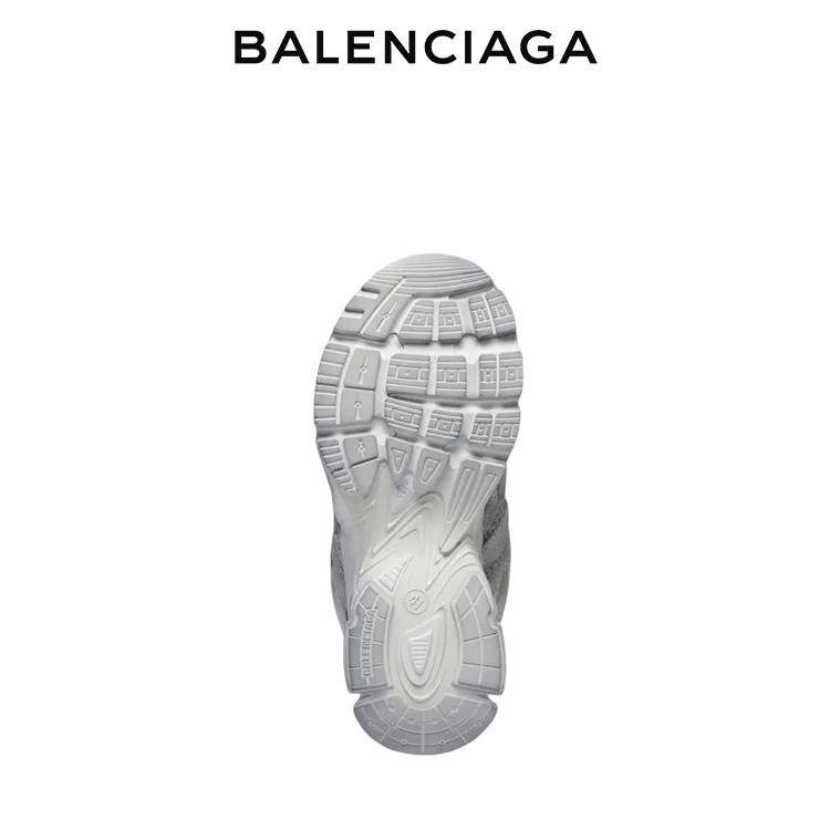 BALENCIAGA巴黎世家PHANTOM幻影系列灰色網眼拼接運動鞋 男女同款