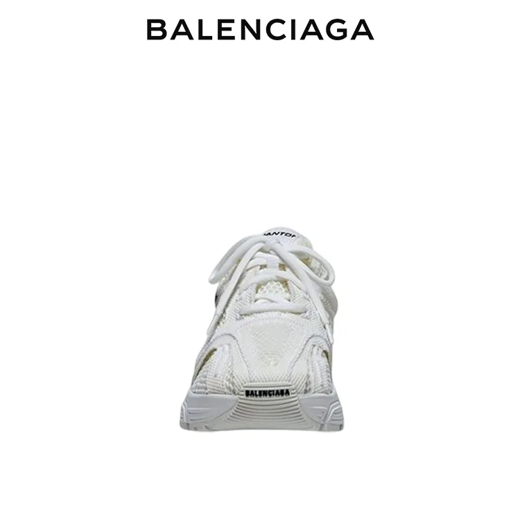 BALENCIAGA巴黎世家PHANTOM幻影系列白色網眼拼接運動鞋 男女同款