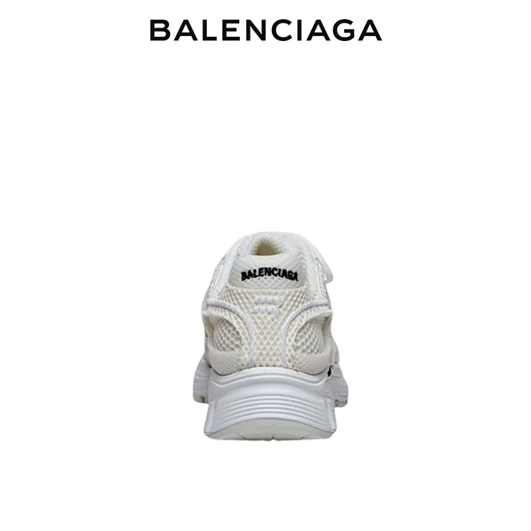 BALENCIAGA巴黎世家PHANTOM幻影系列白色網眼拼接運動鞋 男女同款