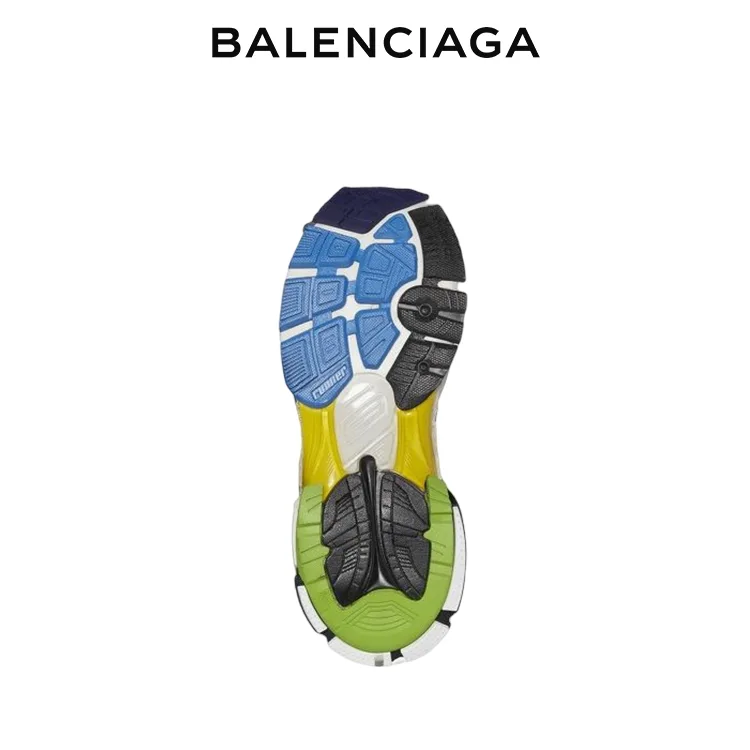 BALENCIAGA巴黎世家RUNNER磨損效果做舊拼接品牌標識運動鞋 男女同款