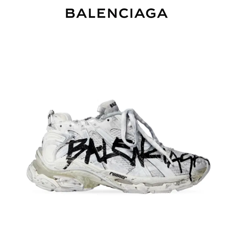 BALENCIAGA巴黎世家RUNNER GRAFFITI塗鴉運動鞋 男女同款