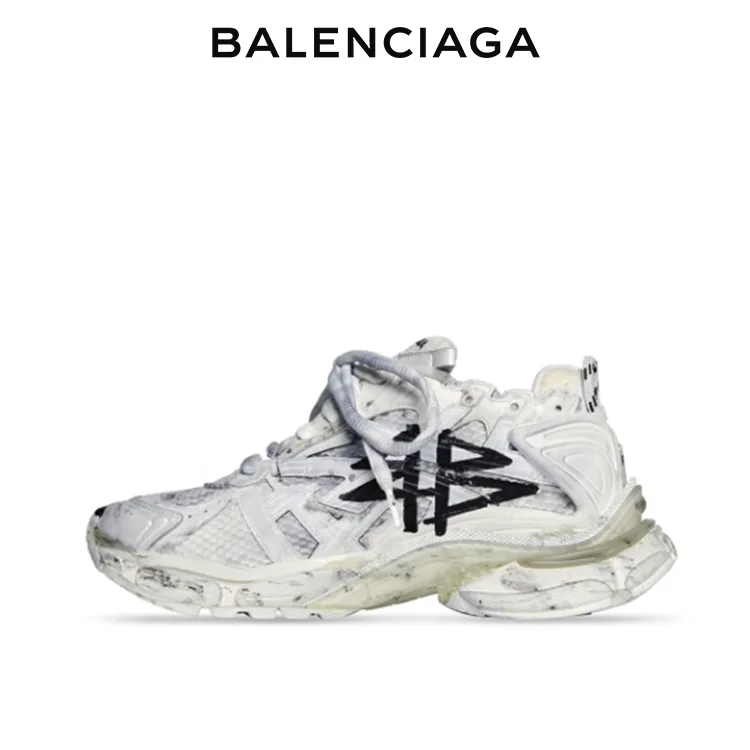 BALENCIAGA巴黎世家RUNNER GRAFFITI塗鴉運動鞋 男女同款