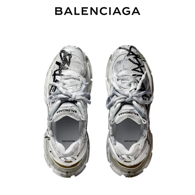 BALENCIAGA巴黎世家RUNNER GRAFFITI塗鴉運動鞋 男女同款