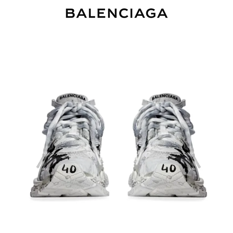 BALENCIAGA巴黎世家RUNNER GRAFFITI塗鴉運動鞋 男女同款