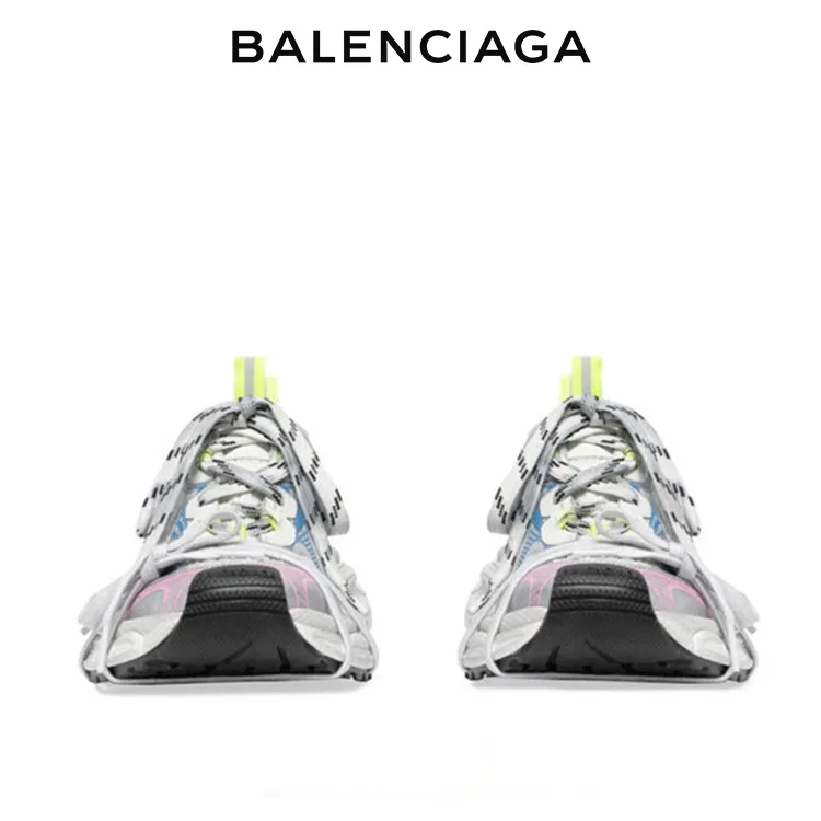 BALENCIAGA RUNNER KITH FOUR.COLOR 女士復古減震休閒運動鞋 白藍紅