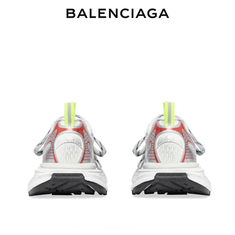 BALENCIAGA RUNNER KITH FOUR.COLOR 女士復古減震休閒運動鞋 白藍紅