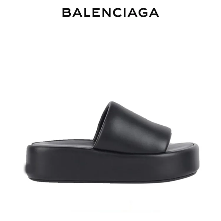 BALENCIAGA巴黎世家時尚厚底涼拖鞋