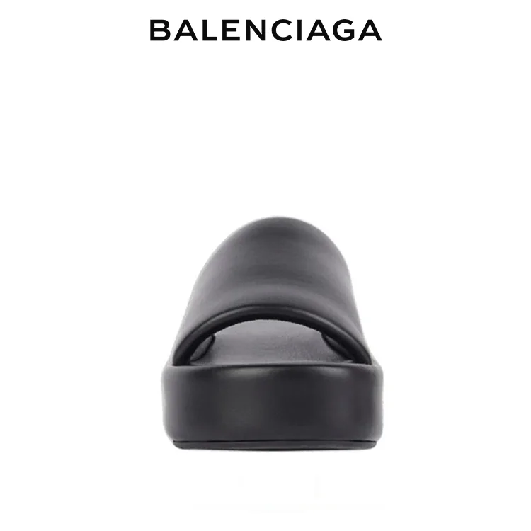 BALENCIAGA巴黎世家時尚厚底涼拖鞋