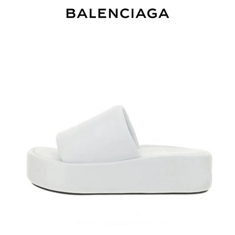 BALENCIAGA巴黎世家時尚厚底涼拖鞋