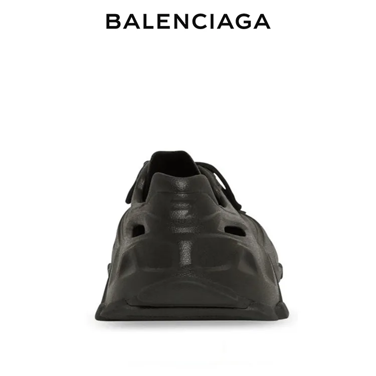 BALENCIAGA巴黎世家HD系列橡膠運動鞋男士繫帶洞洞超輕戶外沙灘涼鞋