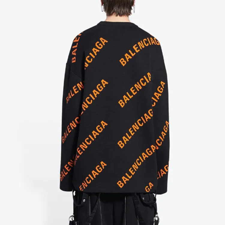 BALENCIAGA巴黎世家ALLOVER LOGO針織衫毛衣