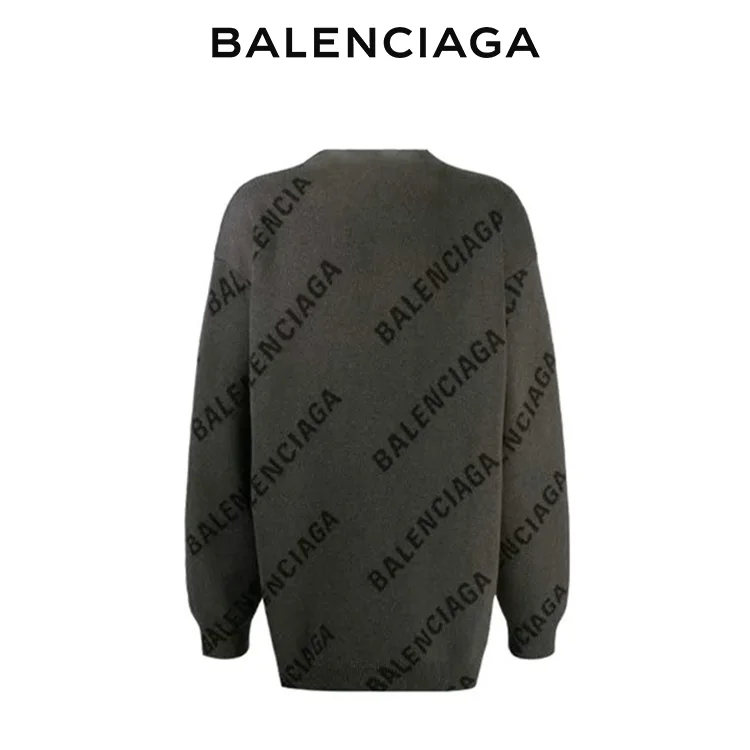 BALENCIAGA巴黎世家ALLOVER LOGO針織衫毛衣