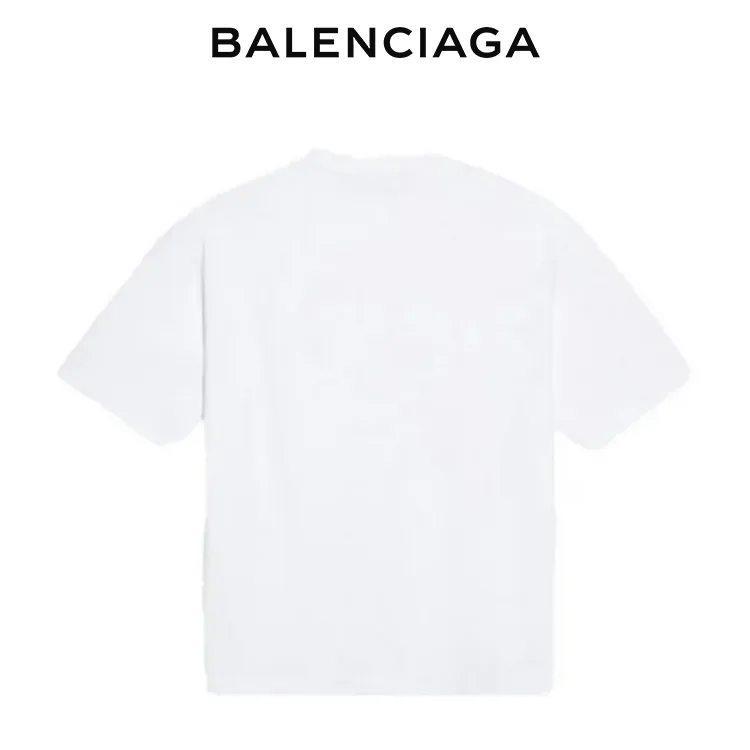 BALENCIAGA巴黎世家人像樂隊字母印花短袖T恤