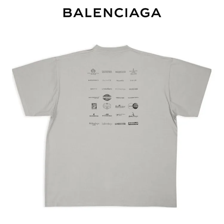 BALENCIAGA巴黎世家ARCHIVES LOGOS短袖T恤 男女同款