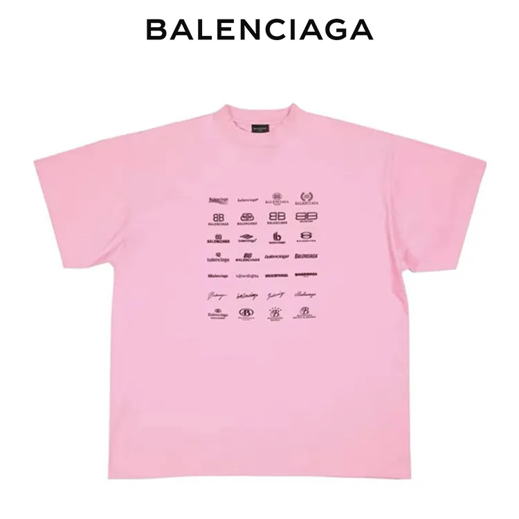 BALENCIAGA巴黎世家ARCHIVES LOGOS短袖T恤 男女同款