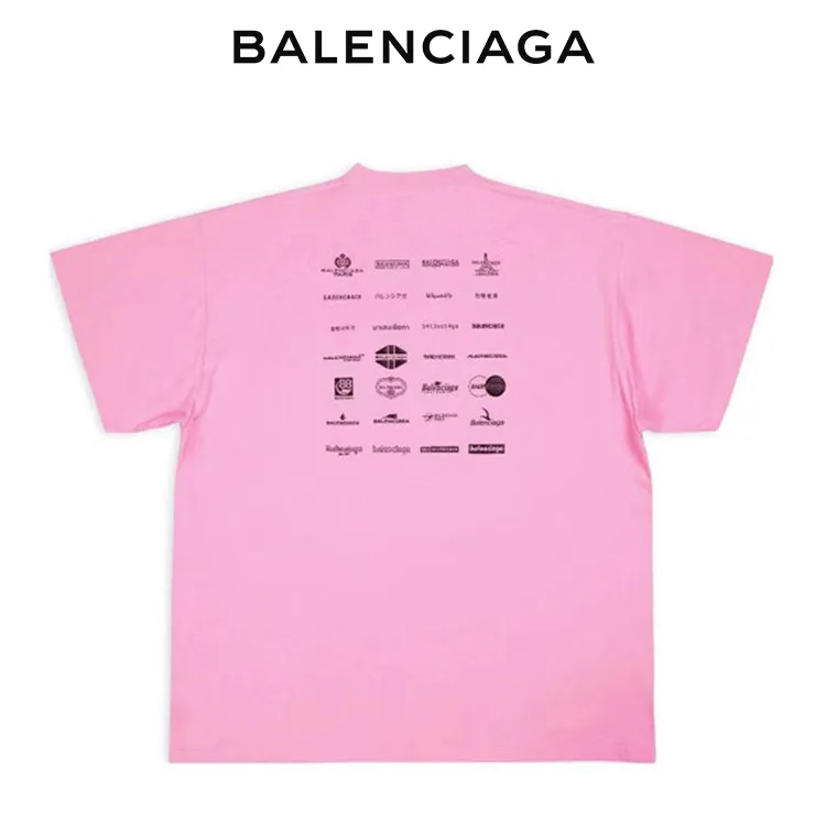 BALENCIAGA巴黎世家ARCHIVES LOGOS短袖T恤 男女同款