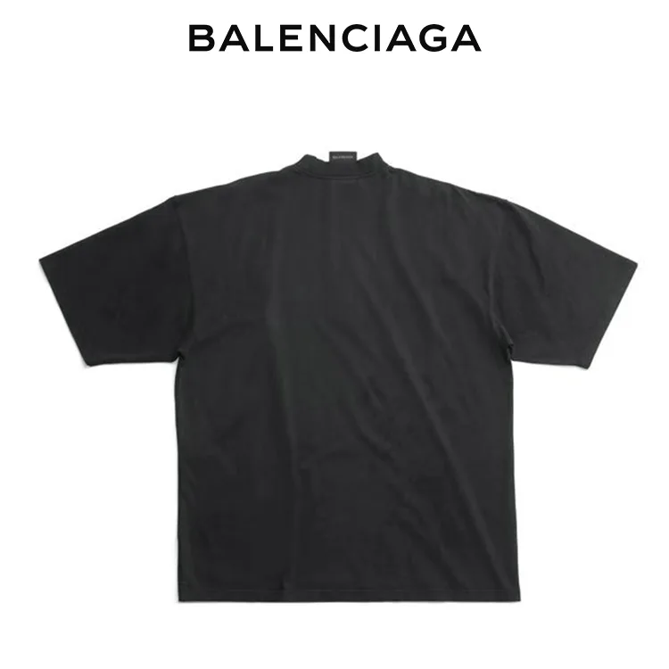 BALENCIAGA巴黎世家拍立得鐵塔照片短袖T恤