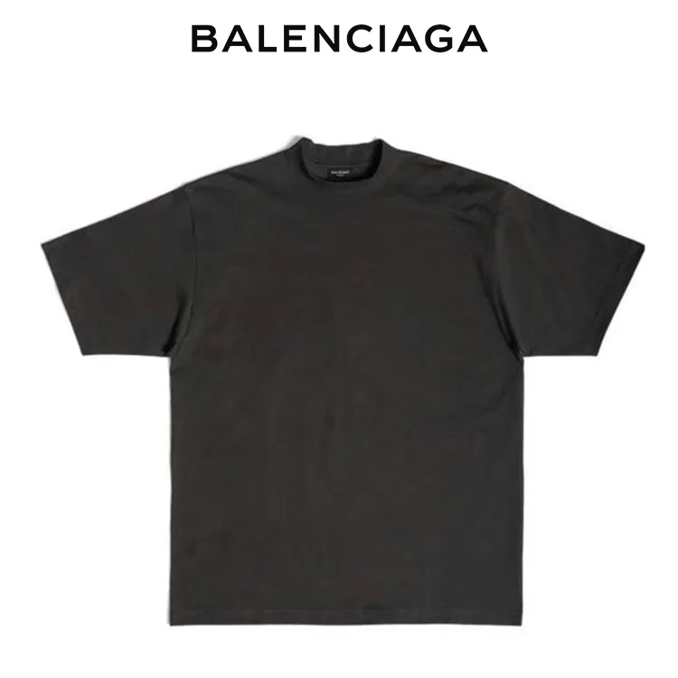 BALENCIAGA巴黎世家BB PARIS水鑽標識字母短袖T恤