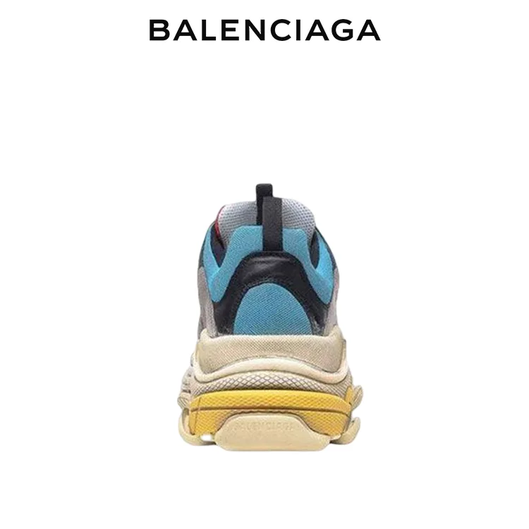 BALENCIAGA巴黎世家TRIPLE S品牌標識做舊版老爹鞋 男女同款