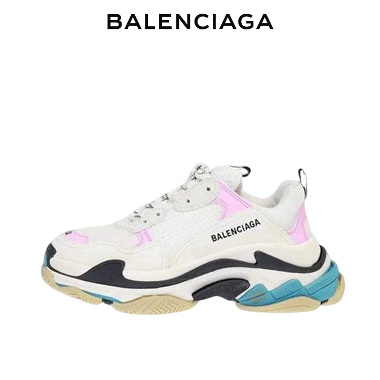 BALENCIAGA巴黎世家TRIPLE S女士時尚品牌標識老爹鞋