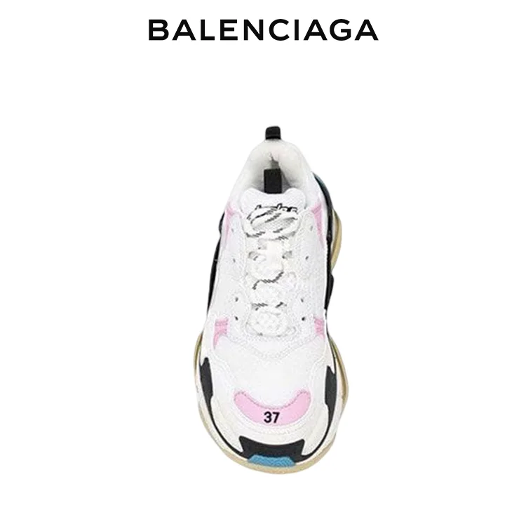 BALENCIAGA巴黎世家TRIPLE S女士時尚品牌標識老爹鞋