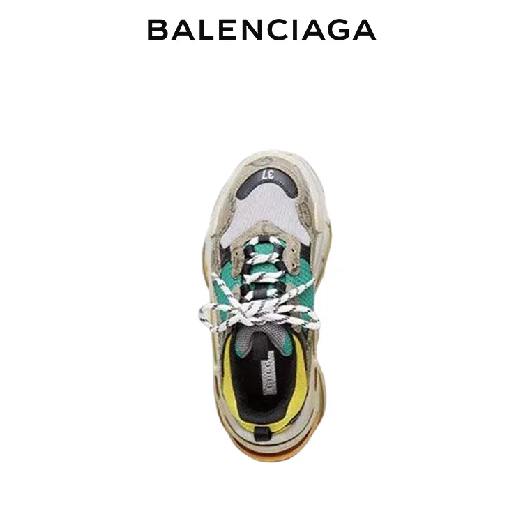 BALENCIAGA GUCCI 巴黎世家古馳聯名TRIPLE S老爹鞋 男女同款