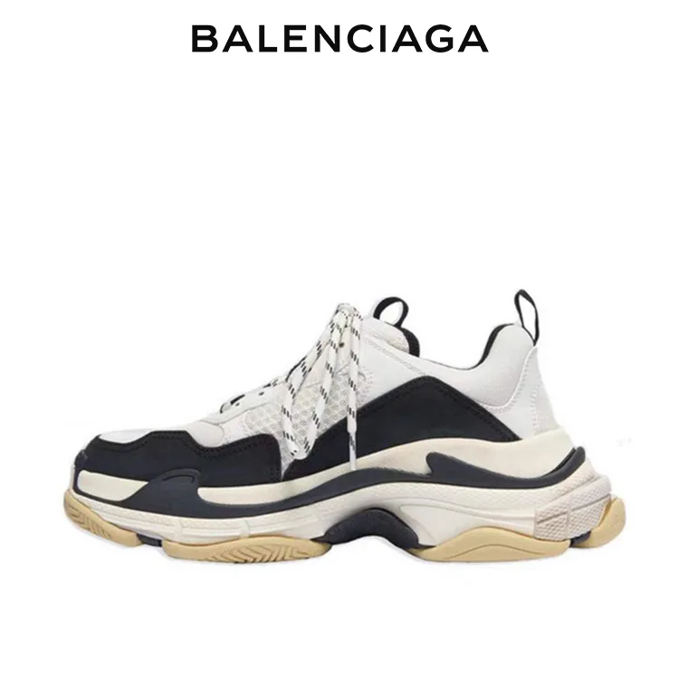 BALENCIAGA巴黎世家TRIPLE S老爹鞋 黑白 男女同款