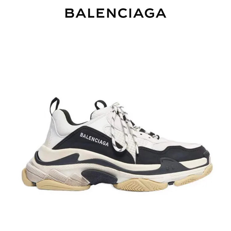 BALENCIAGA巴黎世家TRIPLE S老爹鞋 黑白 男女同款