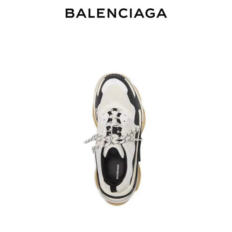 BALENCIAGA巴黎世家TRIPLE S老爹鞋 黑白 男女同款